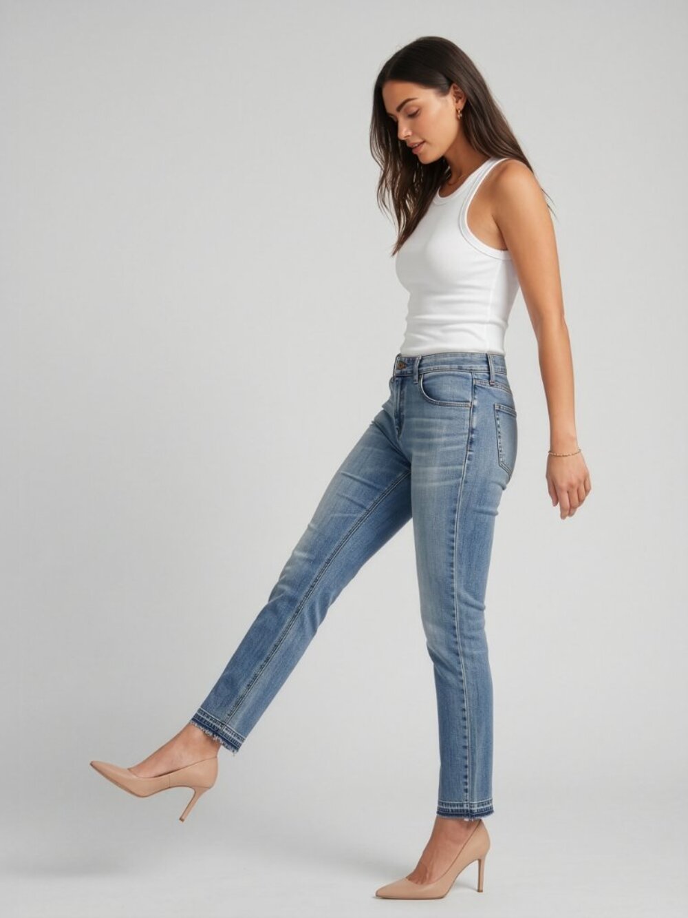 Rag & Bone Dre Slim Boyfriend Jeans Womens Size 29 Cropped Dark Wash W1590K510 - Picture 5 of 14